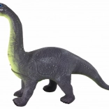 Duża figurka dinozaura brachiozaur z dźwiękiem 33 cm szara