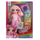 Lalka Rainbow High Junior na Piżamowe Party, Bella Różowa