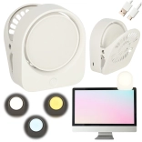 Bezprzewodowa klipsowa lampka nocna do czytania – biała