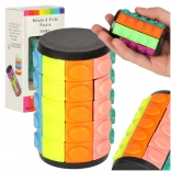 Logiczna układanka łamigłówka obrotowy walec 5 rzędów