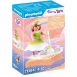 Playmobil Princess Magic – niebiały tęczowy bączek z księżniczką