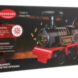 Interaktywna lokomotywa dziecięca z miejscem do przechowywania i światłami