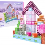 magnetyczne klocki konstrukcyjne 3D, 110 elementów