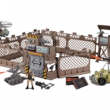 Wojskowe umocnienia z helikopterem z efektami 177 cm