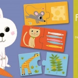 Duo Puzzle DJECO: Co będzie dziś na obiad?