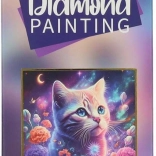 Malowanie diamentowe Kocię 14x18 cm