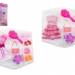 Zestaw sukienek i akcesoriów dla lalek (mix)