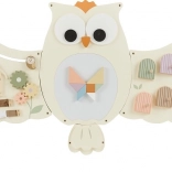 Drewniana tablica sensoryczna sowa 2Kids Toys – duża ścienna busy board