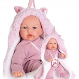 Antonio Juan Petit realistyczna lalka z dźwiękami, z miękkim materiałowym ciałem, 27 cm