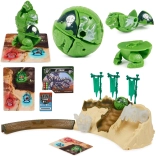 Bakugan Training Set z zieloną figurką Titanium Trox od Spin Master – strategiczna gra i arena treningowa