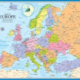 Puzzle EUROGRAPHICS mapa Europy 1000 elementów