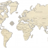 Drewniana mapa świata WOODEN CITY duża