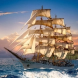 Puzzle 1500 elementów Rejs o zmierzchu