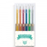 Błyszczące żelowe długopisy Djeco