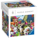 Ravensburger Puzzle Moment – lama, 99 elementów