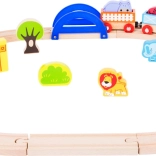 small foot drewniana kolejka Moje zoo