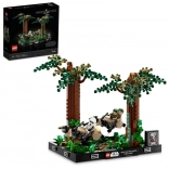 Lego Star Wars diorama: pościg na ścigaczach na Endorze