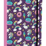 Teczki na zeszyty szkolne A4 Jumbo z motywem Jednorożca BAAGL