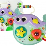 Interaktywna wielorybka dla niemowląt – grzechotka i zabawka edukacyjna