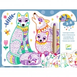 Djeco Magiczne Malowanie Leśne Rodzinki