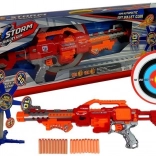 Karabińczyk do piankowych strzałek z obrotową tarczą