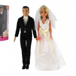 Ślubny zestaw lalek ANLILY panna młoda i pan młody 30 cm