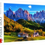 Puzzle Val di Funes, Dolomity – 1500 elementów Trefl