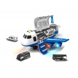 Policyjny samolot z ładownią i 3 autkami