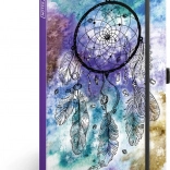 Liniowany notes z motywem łapacza snów A5