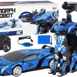 Robotyczne auto transformujące R/C 1:10 Niebieskie sterowanie gestami