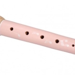 Drewniany flet z królikiem