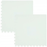 Piankowa mata podłogowa HUMBI 120 × 60, wodoodporne duże puzzle piankowe, biała