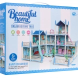 3-poziomowy domek dla lalek Zabawka dla dzieci