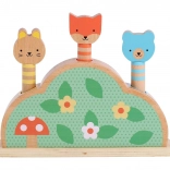 Drewniana wyskakująca zabawka Petit Collage Petit Friends