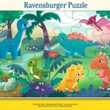 Puzzle Urocze Dinozaury 15 elementów Ravensburger