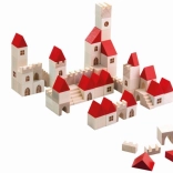 Drewniana układanka miasteczko