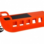 Plastowe sanki Kamzik z paskiem 85 × 41 cm – Pomarańczowe