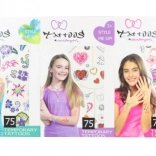 Tymczasowe tatuaże dla dziewczynek – zestaw 75 wzorów