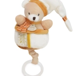 Doudou pluszowa muzyczna zabawka miś 20 cm dla niemowląt