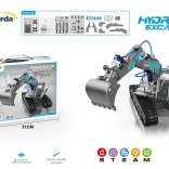 Koparka hydrauliczna do samodzielnego złożenia dla dzieci 8+ z napędem wodnym, 130 elementów