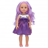 Lalka fioletowa 35 cm z szczotką