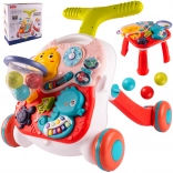 Chodzik 3w1 z koszem do koszykówki Dino