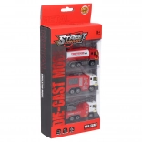 Zestaw samochodów strażackich 3 szt. 8,5 cm