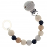 Hess klips na smoczek naturalny czarny