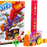 Interaktywny pociąg z efektem domina