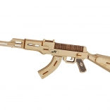 Drewniane puzzle 3D – karabin AK-47