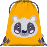Baagl worek przedszkolny z pandą, żółty