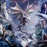 Puzzle Srebrny smok 1500 elementów BLUEBIRD