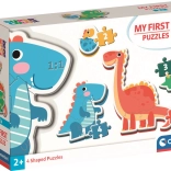 Clementoni moje pierwsze puzzle dinozaury 4w1