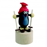 Detoa figurka na przycisk Krecik na nartach